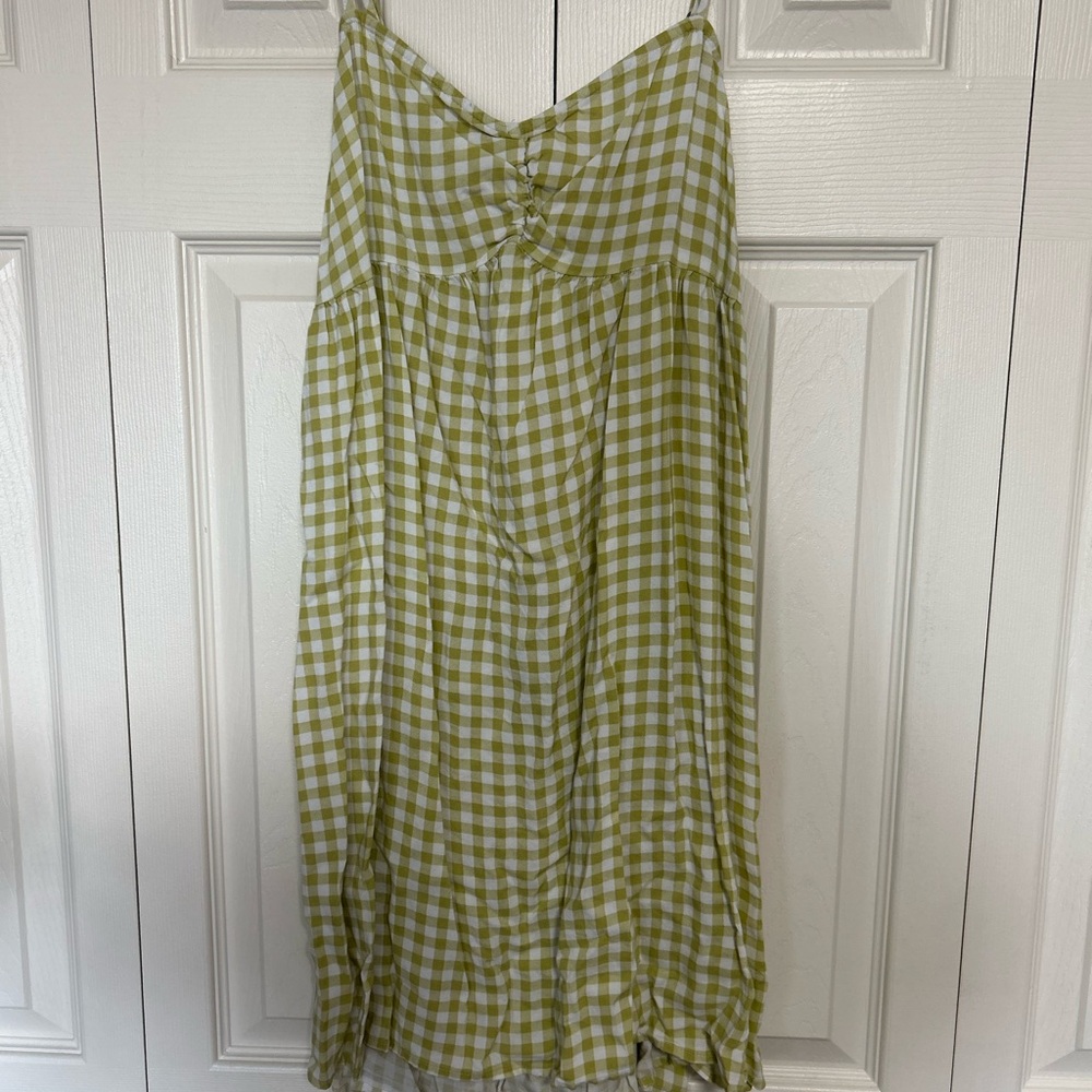 Green Gingham Women's Dress